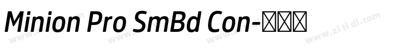 Minion Pro SmBd Con字体转换
